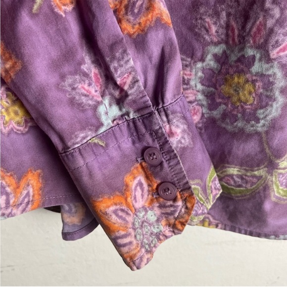 CHRISTOPHER & BANKS Floral Button Down Shirt - Picture 8 of 11